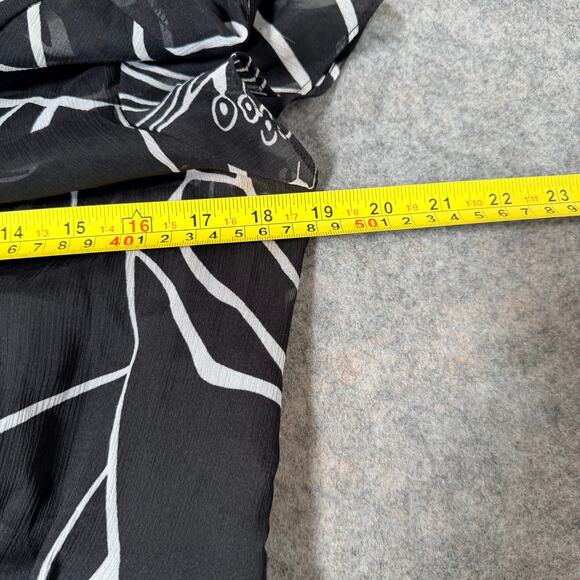 Style & Co Women’s Sleeveless Sheer Top Black & White Knee Length Dress Size 6 - Picture 11 of 11